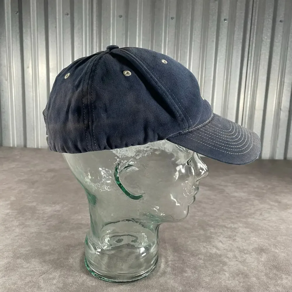 Vintage Nike Embroidered Hat Y2K 00’s Blue Majorly Faded Hat Athletic ERD Fade